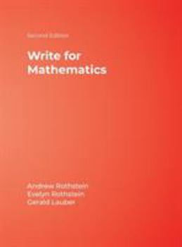 Hardcover Write for Mathematics Book