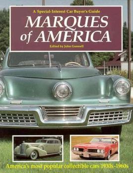 Paperback Marques of America: A Special-Interest Car Buyer's Guide Book