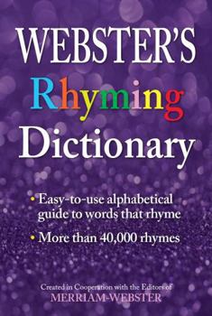 Paperback Webster's Rhyming Dictionary Book