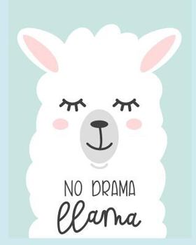 Paperback No Drama Llama: Light Blue Llama Alpaca Notebook Book