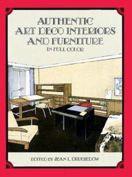 Paperback Authentic Art Deco Interiors and Furniture in Full Color Book