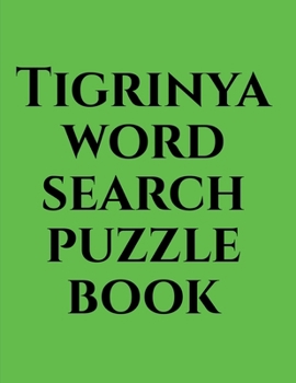 Paperback Tigrinya word search puzzle book