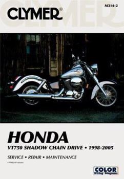 Paperback Clymer Honda Vt750 Shadow Chain Drive 1998-2005 Book