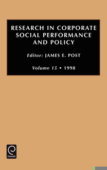 Hardcover Research in Corporate Social Performance and Policy Book