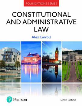 Paperback Constitutional and Administrative Law (Foundation Studies in Law Series) Book
