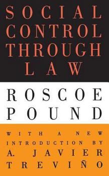 Paperback Social Control Through Law Book