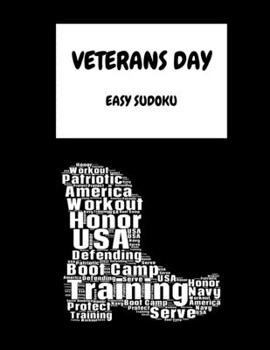 Paperback Veterans Day Navy: 100 Easy Puzzles In Large Print Veterans Day [Large Print] Book