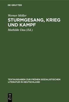 Hardcover Sturmgesang, Krieg Und Kampf: Gedichte [German] Book