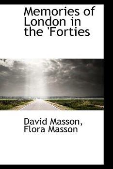 Hardcover Memories of London in the 'Forties Book