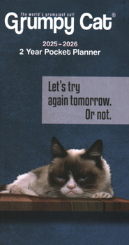Calendar 2025 Grumpy Cat 2 Year Pocket Planner Book