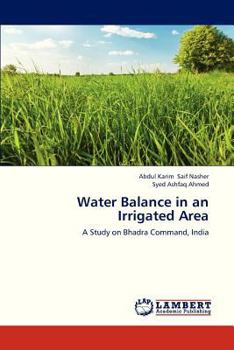 Paperback Water Balance in an Irrigated Area Book
