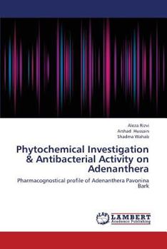 Paperback Phytochemical Investigation & Antibacterial Activity on Adenanthera Book