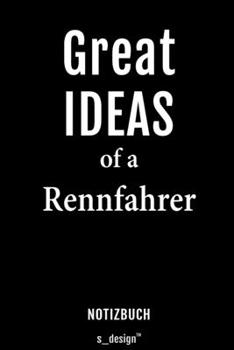 Paperback Notizbuch f?r Rennfahrer: Originelle Geschenk-Idee [120 Seiten liniertes blanko Papier] [German] Book