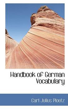 Paperback Handbook of German Vocabulary Book