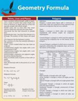 Paperback Geometry Formula Book