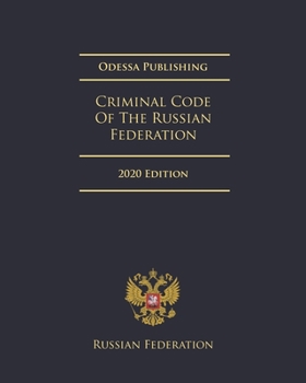 Paperback Criminal Code Of The Russian Federation 2020 Edition Book