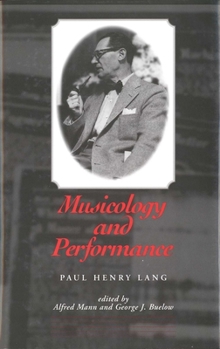 Hardcover Musicology and Performance Book
