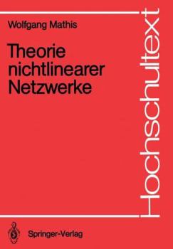 Paperback Theorie Nichtlinearer Netzwerke [German] Book