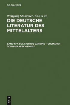 Verfasserlexikon: Die Deutsche Literatur Des Mittelalters