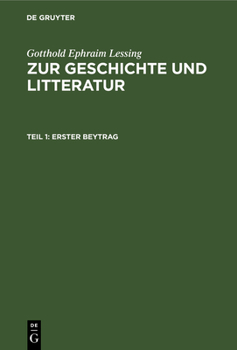 Hardcover Erster Beytrag [German] Book