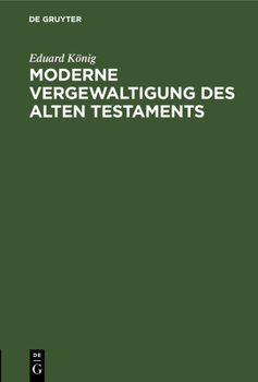 Hardcover Moderne Vergewaltigung Des Alten Testaments [German] Book