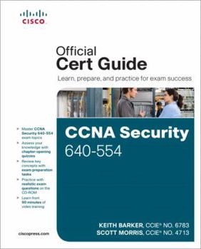 Hardcover CCNA Security 640-554 Official Cert Guide [With CDROM] Book