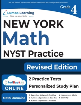 Paperback New York State Test Prep: 4th Grade Math Practice Workbook and Full-length Online Assessments: NYST Study Guide Book
