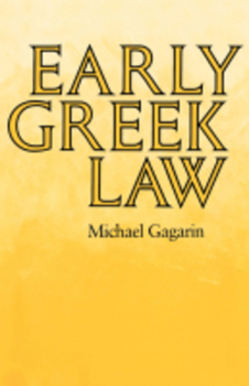 Paperback Early Greek Law Book