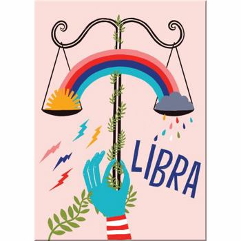 Lisa Congdon for Em & Friends Libra Zodiac Magnet