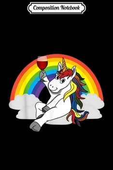 Composition Notebook: Unicorn Team Wine Drinking Pride LGBT  Journal/Notebook Blank Lined Ruled 6x9 100 Pages