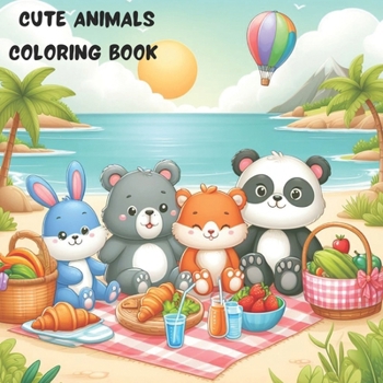 Cute Animals Coloring Book: Fun and engaging coloring book for kids and teens (4- 13 years)