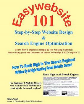 Paperback Easywebsite101: Step-By-Step Web Design & SEO By A High Ranking Retail Website Owner Book