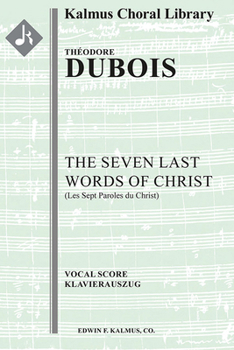 Paperback Seven Last Words of Christ : Choral Score Book