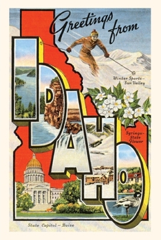 Paperback Vintage Journal Greetings from Idaho Book