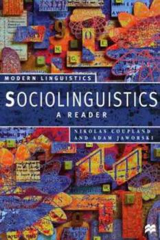Paperback Sociolinguistics: A Reader Book