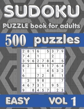 Paperback Sudoku Puzzle Book for Adults: 500 Easy Sudoku Puzzles - Vol. 1 Book
