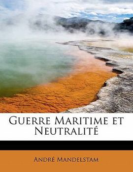 Paperback Guerre Maritime Et Neutralite Book