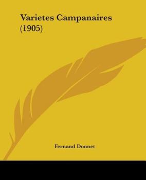 Paperback Varietes Campanaires (1905) Book