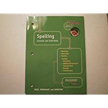 Paperback Elements of Language: Spelling Lessons and Activities First Course Book