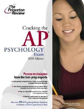 Paperback Cracking the AP Psychology Exam, 2008 Edition (College Test Preparation) Book