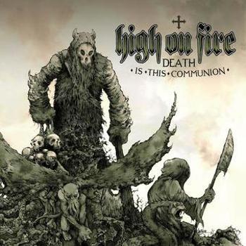 Vinyl Death Is This Communion  Swamp Green And Bone Whit Book