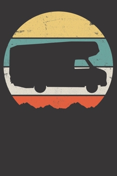 Paperback Notebook: Camping Dot Grid 6x9 120 Pages Book