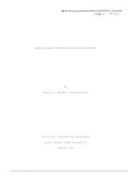 Paperback Generic Sensor Modeling Using Pulse Method Book