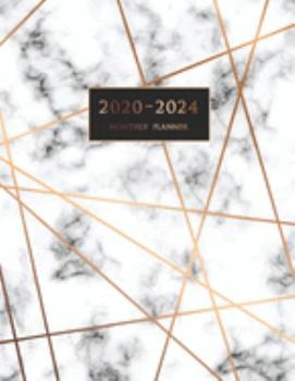 Paperback 2020-2024 Monthly Planner: Large Five Year Planner with Marble Cover (Volume 6) Book