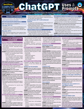 Misc. ChatGPT Uses & Prompts: A Quickstudy Laminated Reference Guide Book