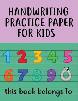 Handwriting practice paper for kids: Handwriting without tears preschool.