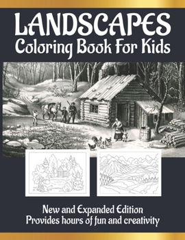 Paperback Landscapes coloring book for kids: Awesome Landscapes Coloring Books with Fun Easy and Relaxing Pages Gifts for Kids & Teens Book