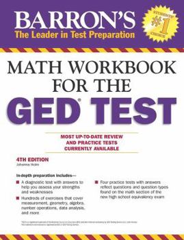 Paperback Math Workbook for the GED Test Book