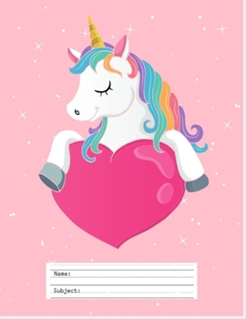 Primary Story Journal:: Pretty Pink Sparkle Unicorn and Rainbow Mane | Picture Space and Dotted Midline | Grades K-2 School Exercise Notebook | 100 Story Pages (Kindergarten Journal)