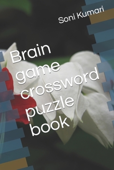 Paperback Brain game crossword puzzle book